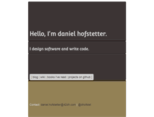 Tablet Screenshot of danielhofstetter.com